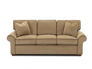 Three seater fabric sofa